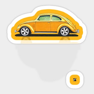 Geo3Doodles Yellow Gub Reflect Doodle Sticker